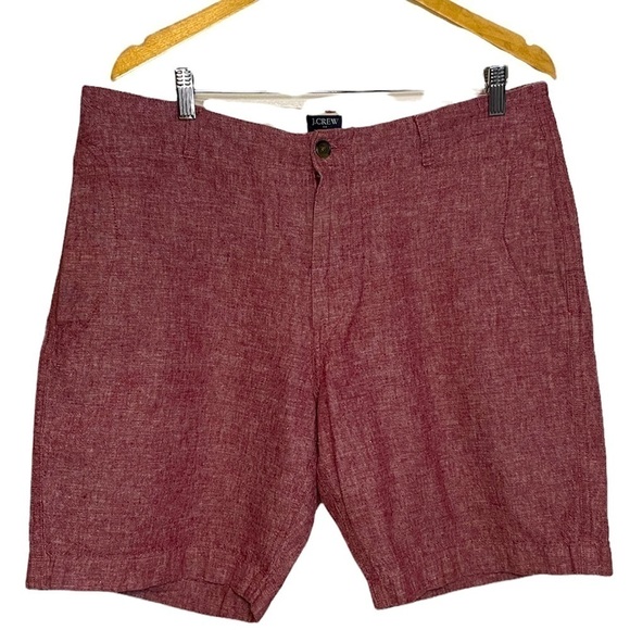 J. Crew gramercy men’s shorts heathered red linen - Picture 1 of 7